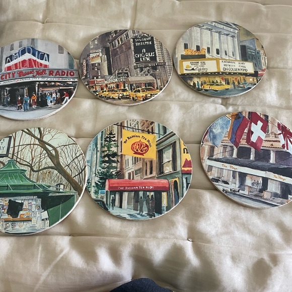 Vintage NYC drink coaster set EUC - Picture 3 of 4